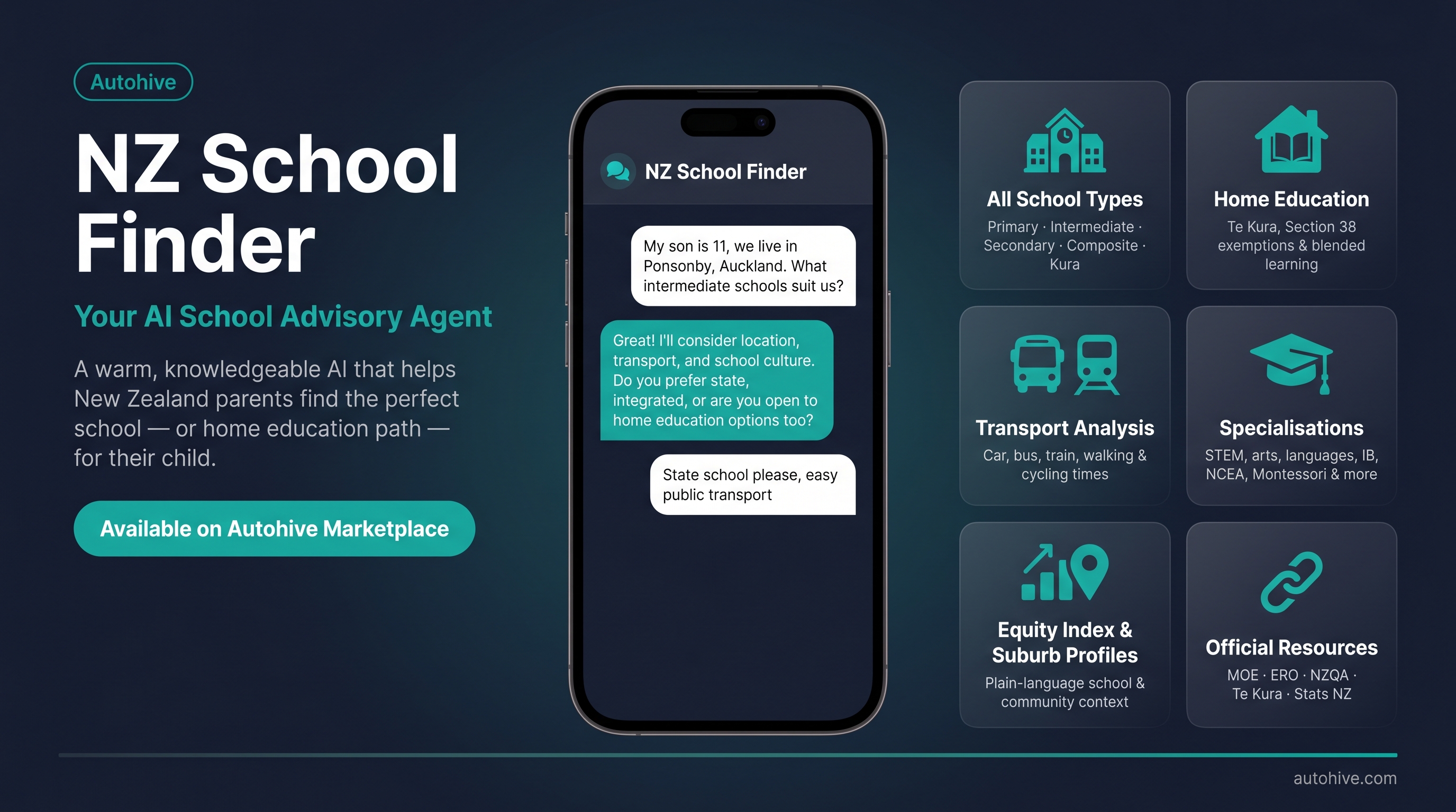 NZ School Finder preview