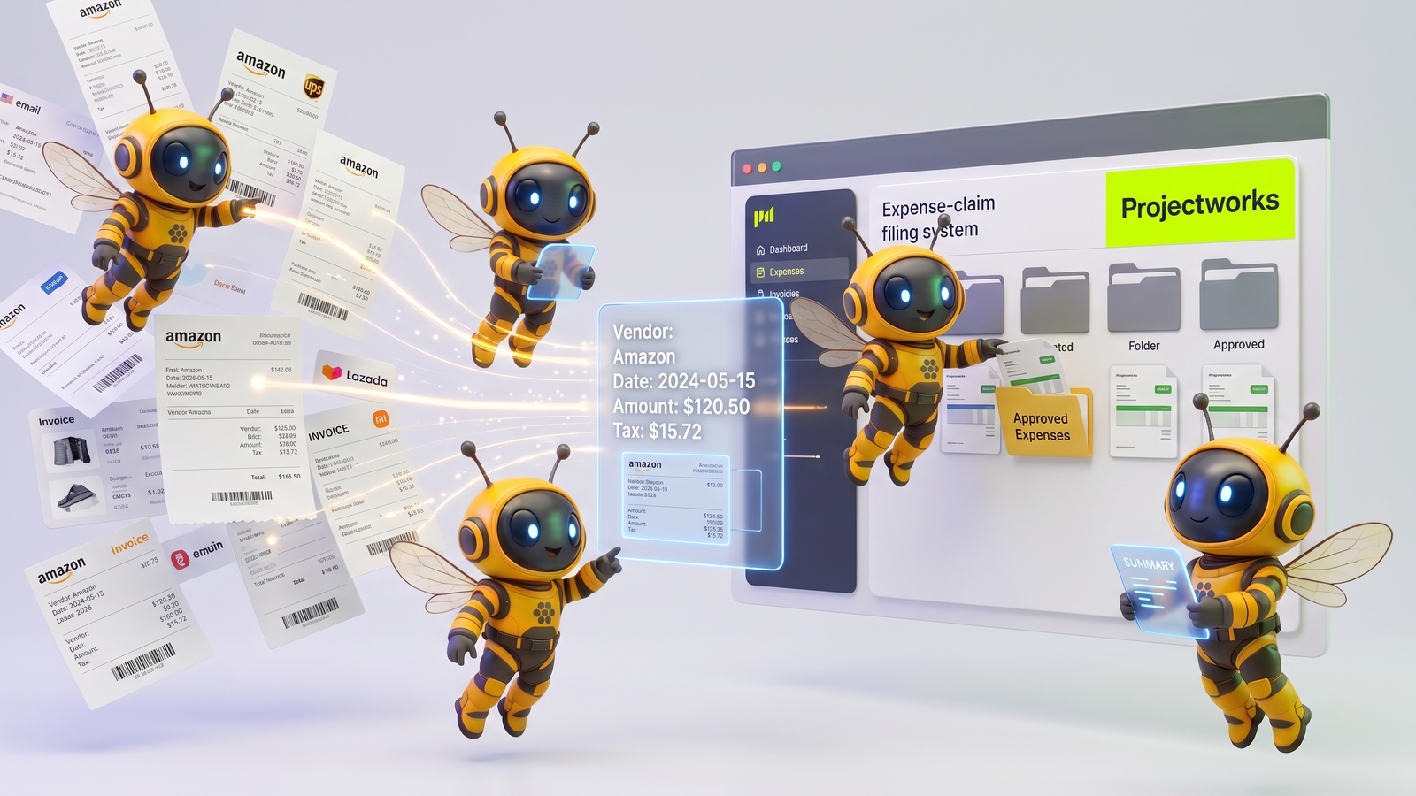 ProjectWorks Expense Filing preview